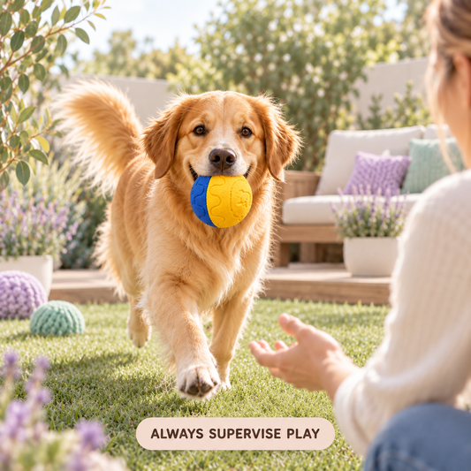 Bounce Buddy Textured Dog Ball — fetch lifestyle