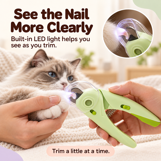 PawBright LED Pet Nail Clipper — led guide