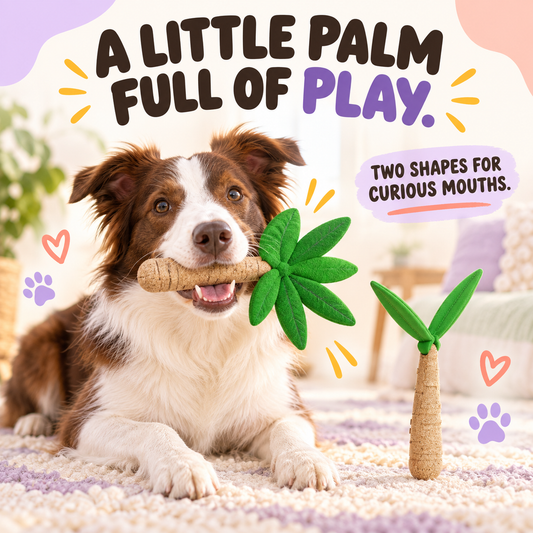 Palm Play Chew Stick in a playful lifestyle scene