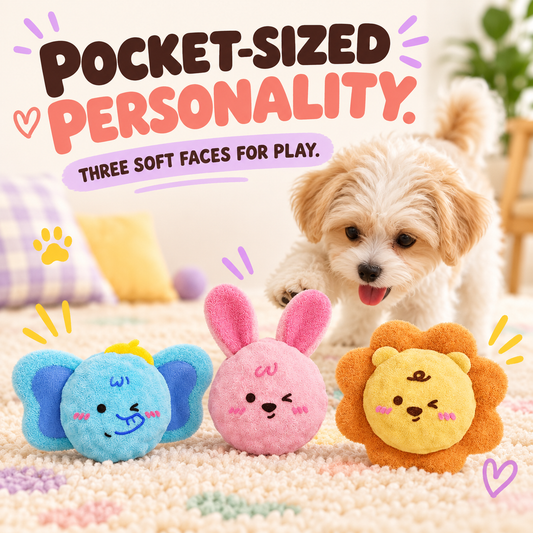 Pocket Pals Plush Ball in a playful lifestyle scene