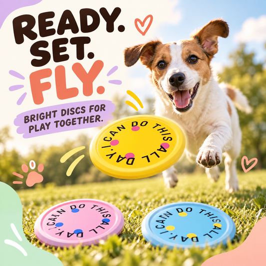 Can-Do Flying Disc in a playful lifestyle scene