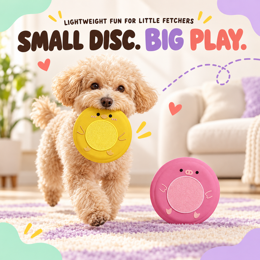 Mini Glide Soft Flying Disc in a playful lifestyle scene