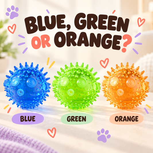Glow Spike Squeaky Ball product view