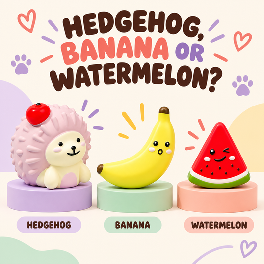 Fruit & Hedgehog Latex Squeaker product view