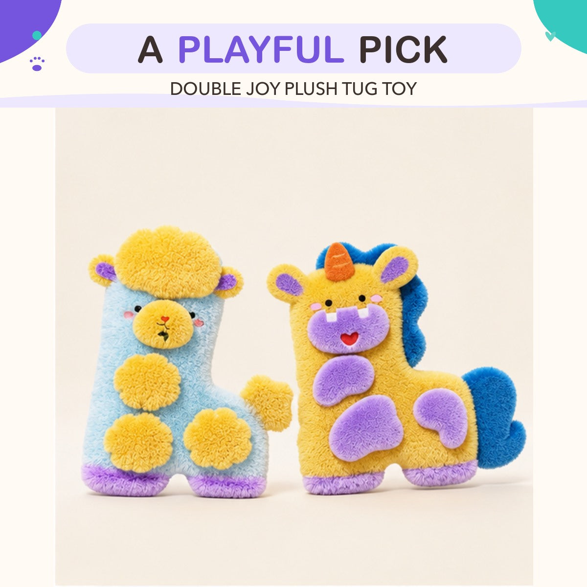 Double Joy Plush Tug Toy product view