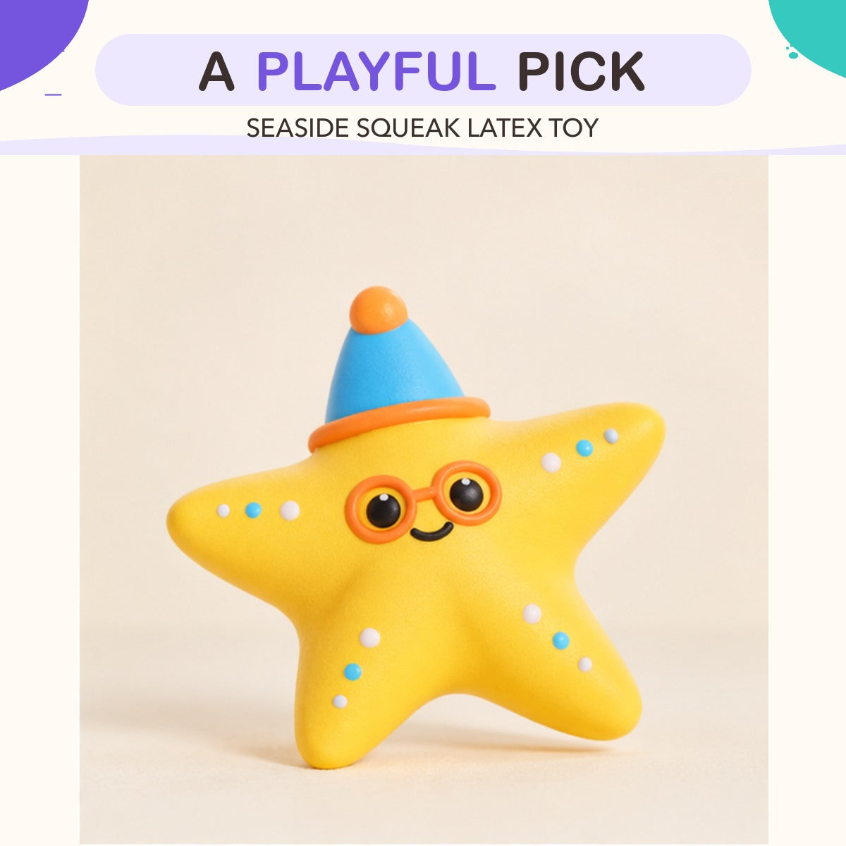Seaside Squeak Latex Toy product view