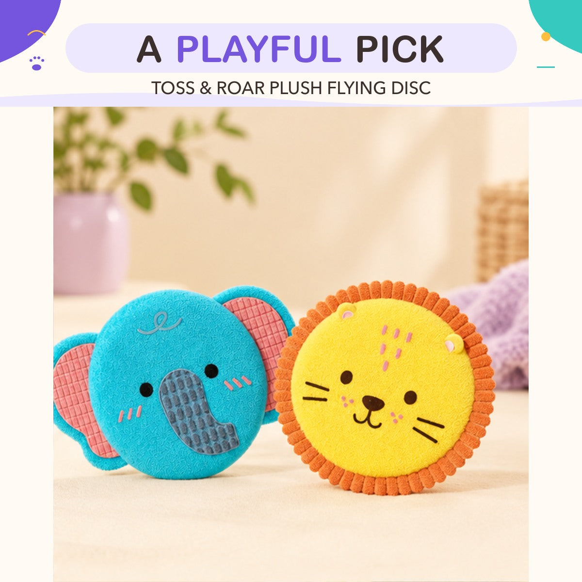 Toss & Roar Plush Flying Disc product view