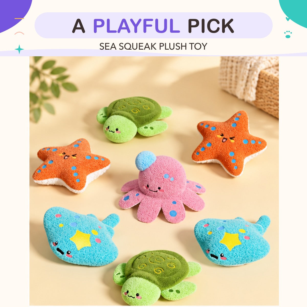 Sea Squeak Plush Toy product view