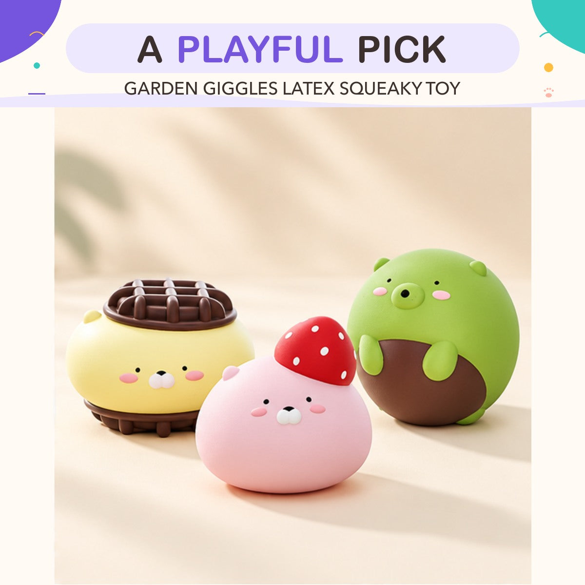 Garden Giggles Latex Squeaky Toy product view