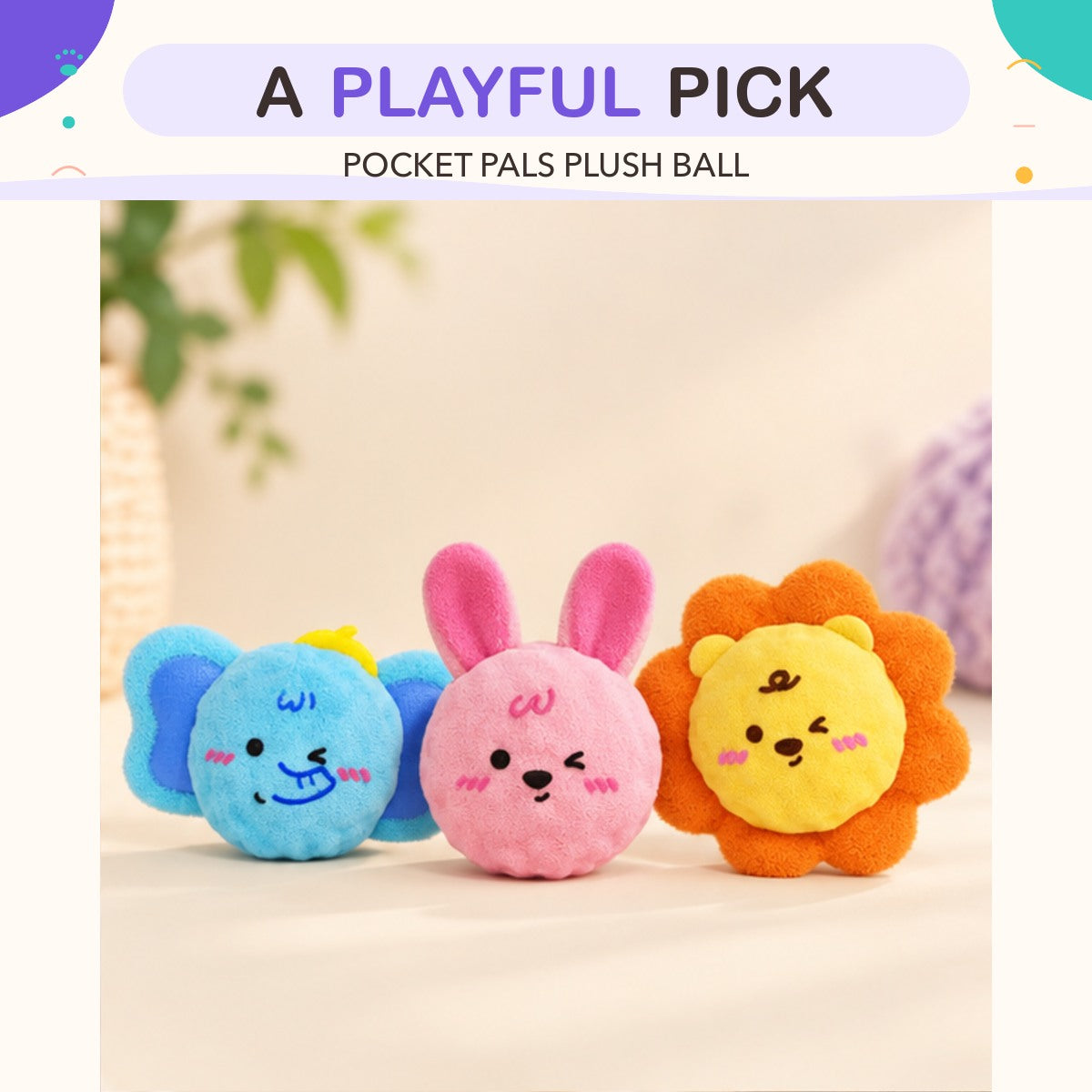 Pocket Pals Plush Ball product view