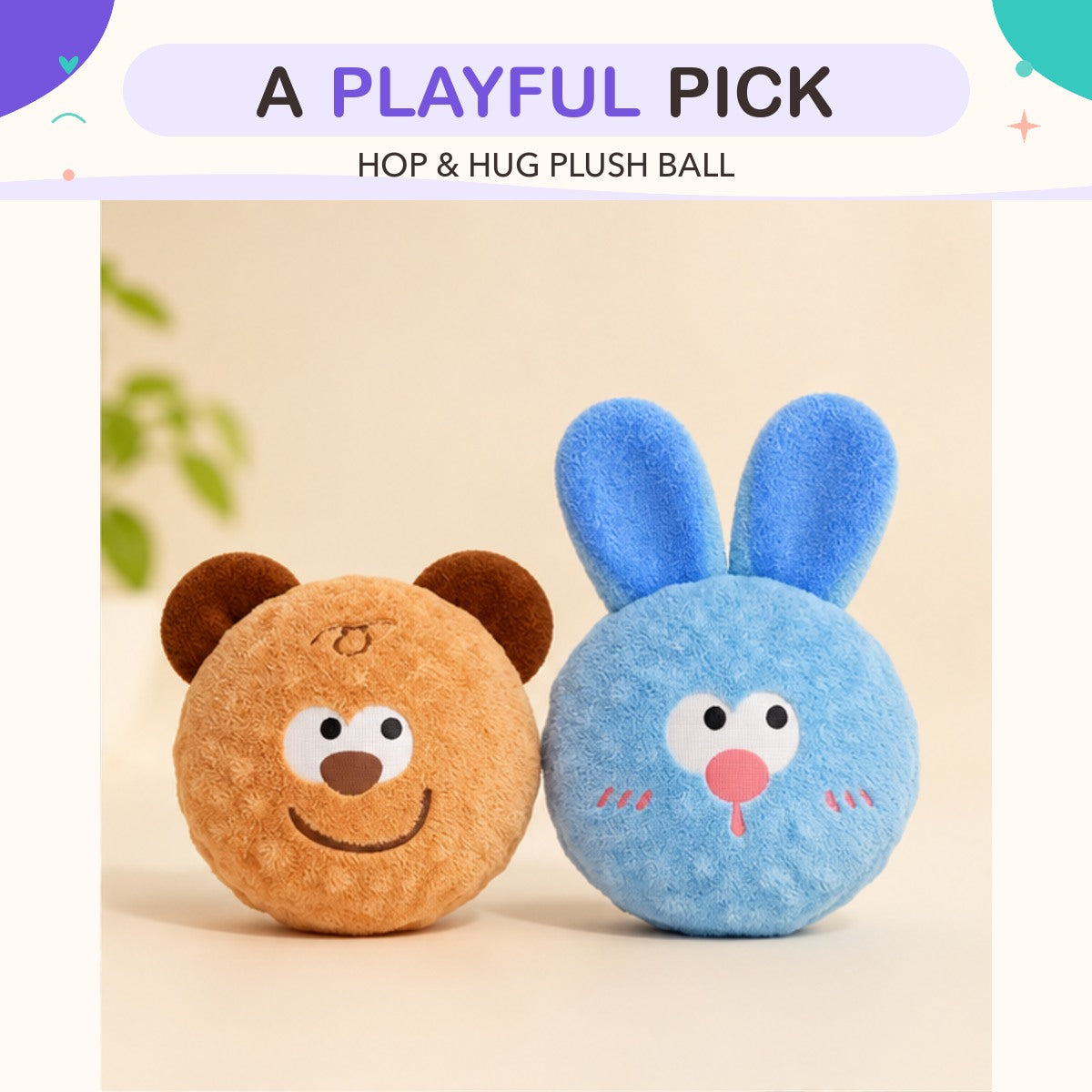 Hop & Hug Plush Ball product view