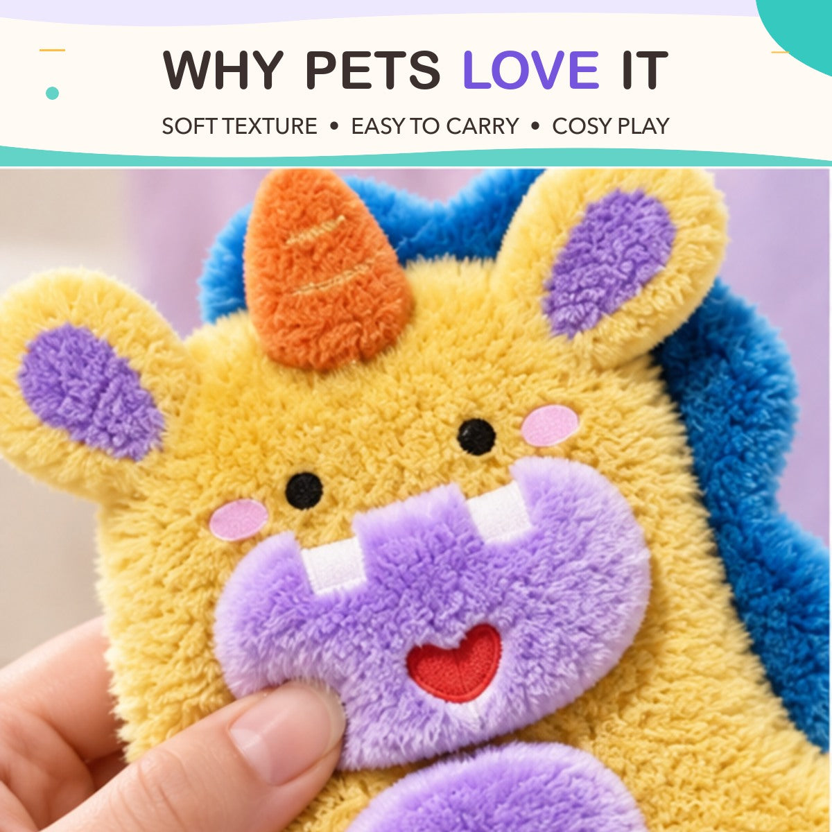 Double Joy Plush Tug Toy key features