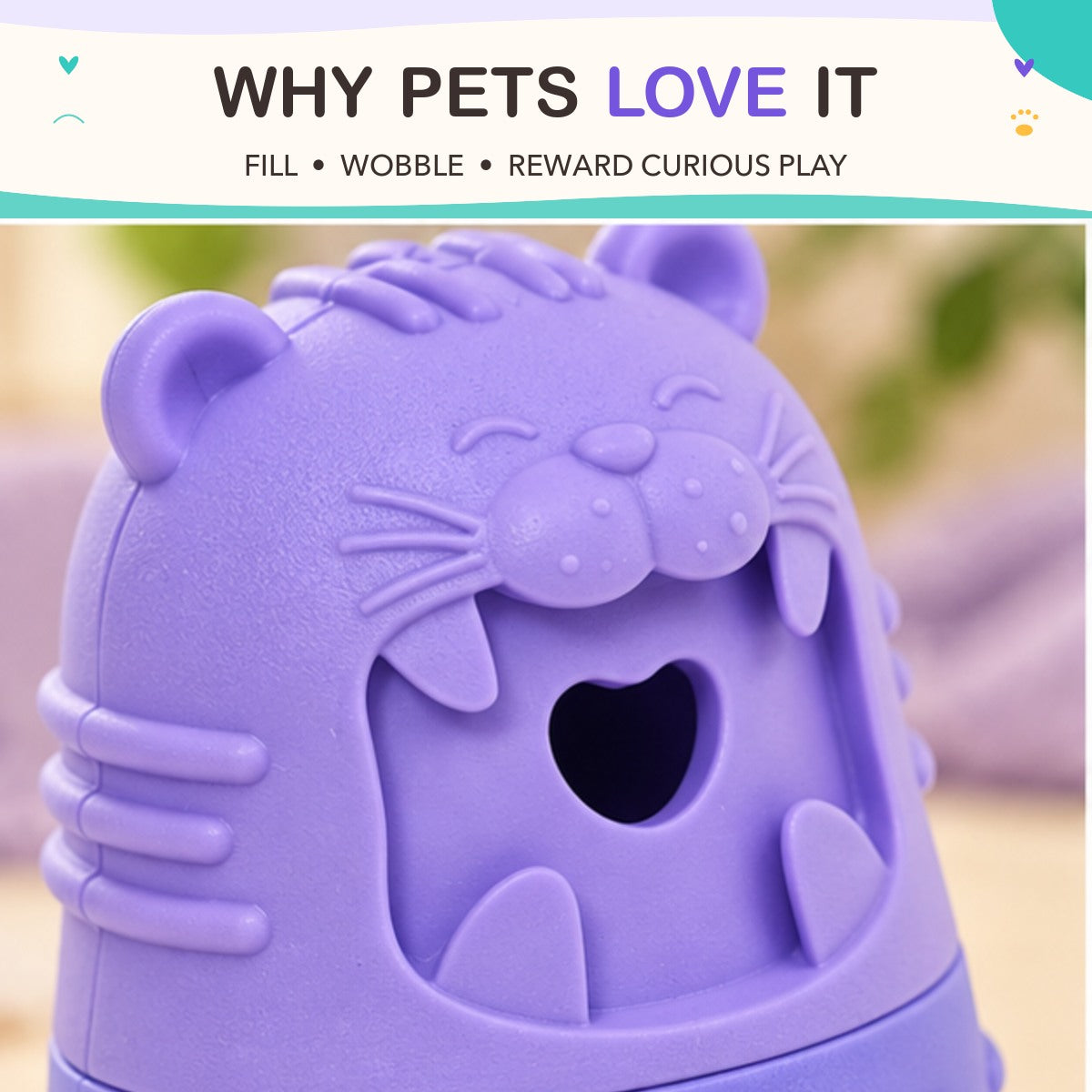 Snack Wobble Treat Dispenser key features
