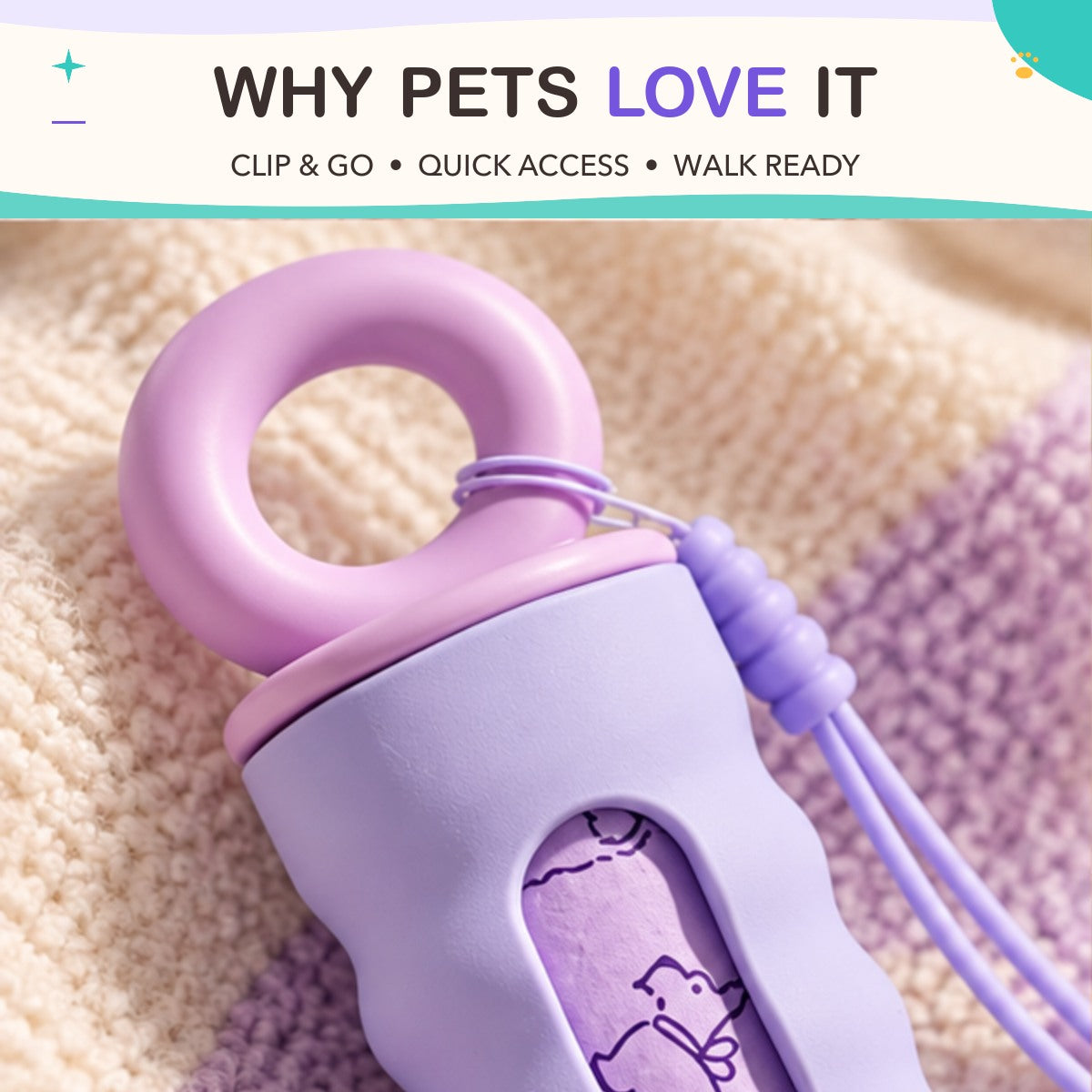 Poop Pal Bag Dispenser key features