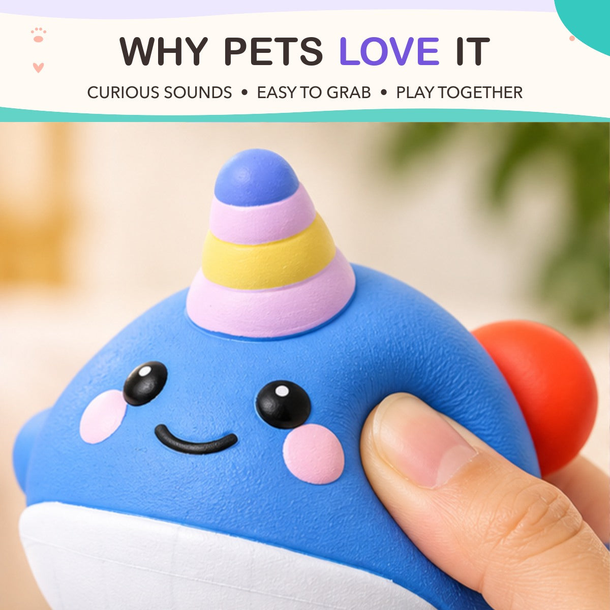 Ocean Friends Squeaky Toy key features
