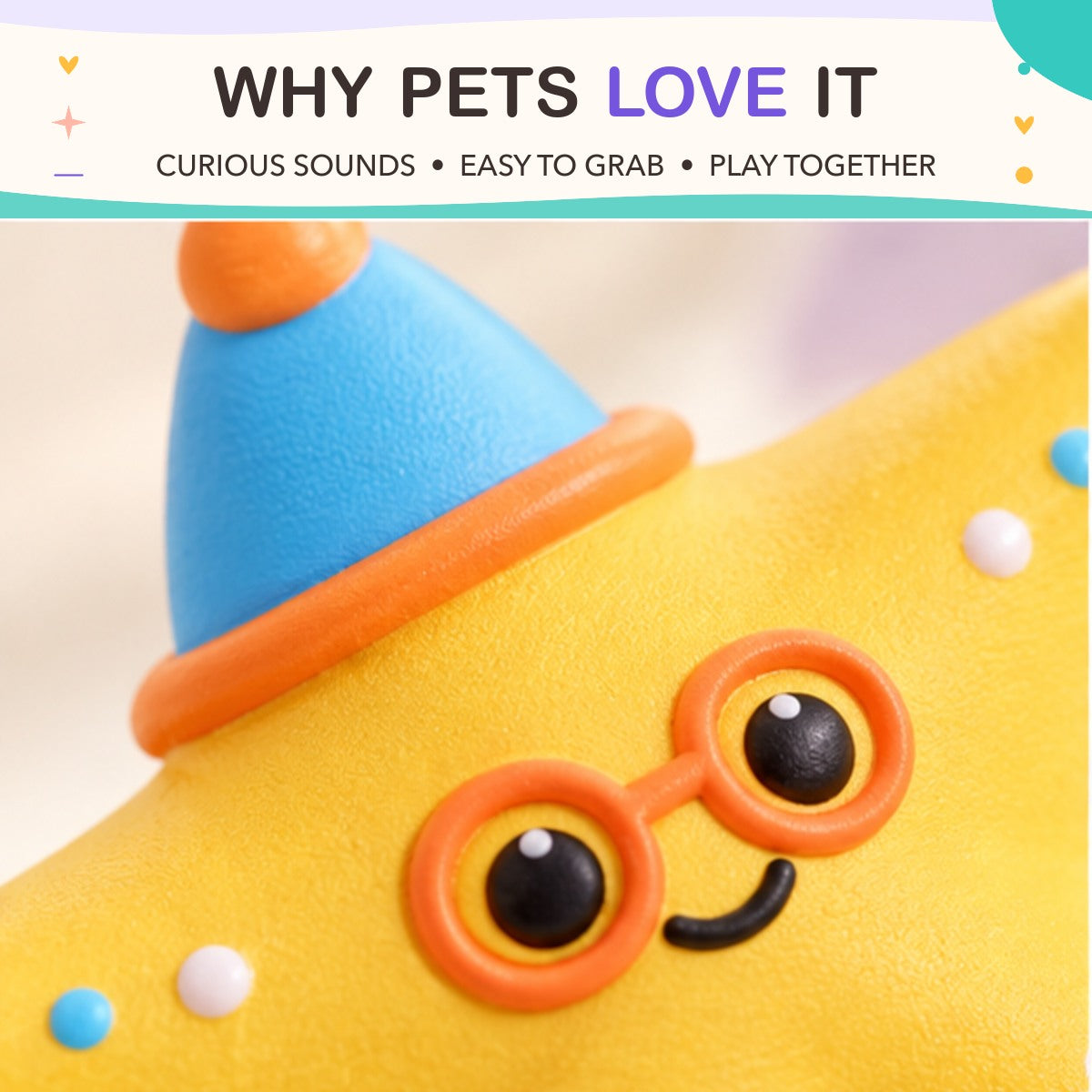 Seaside Squeak Latex Toy key features