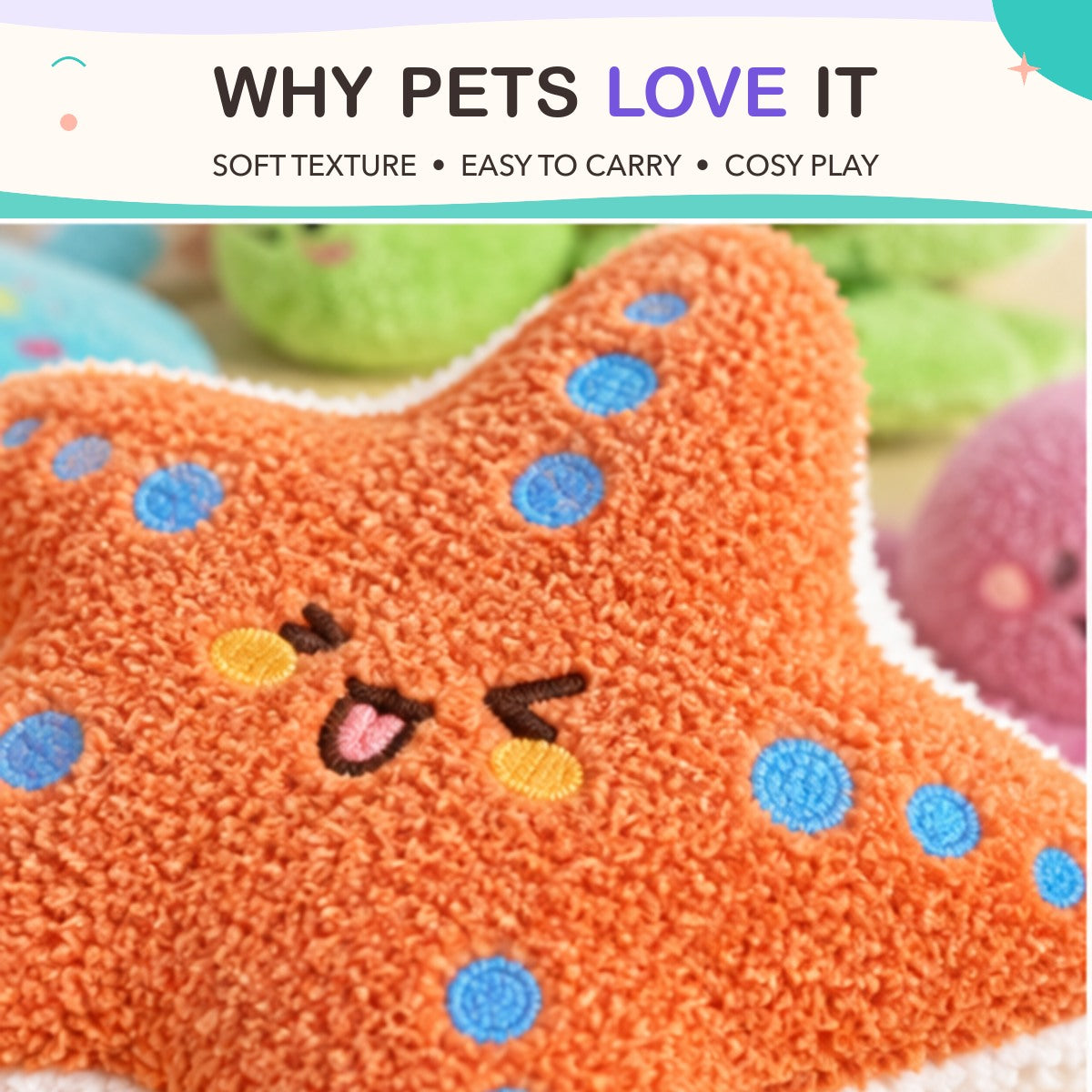 Sea Squeak Plush Toy key features