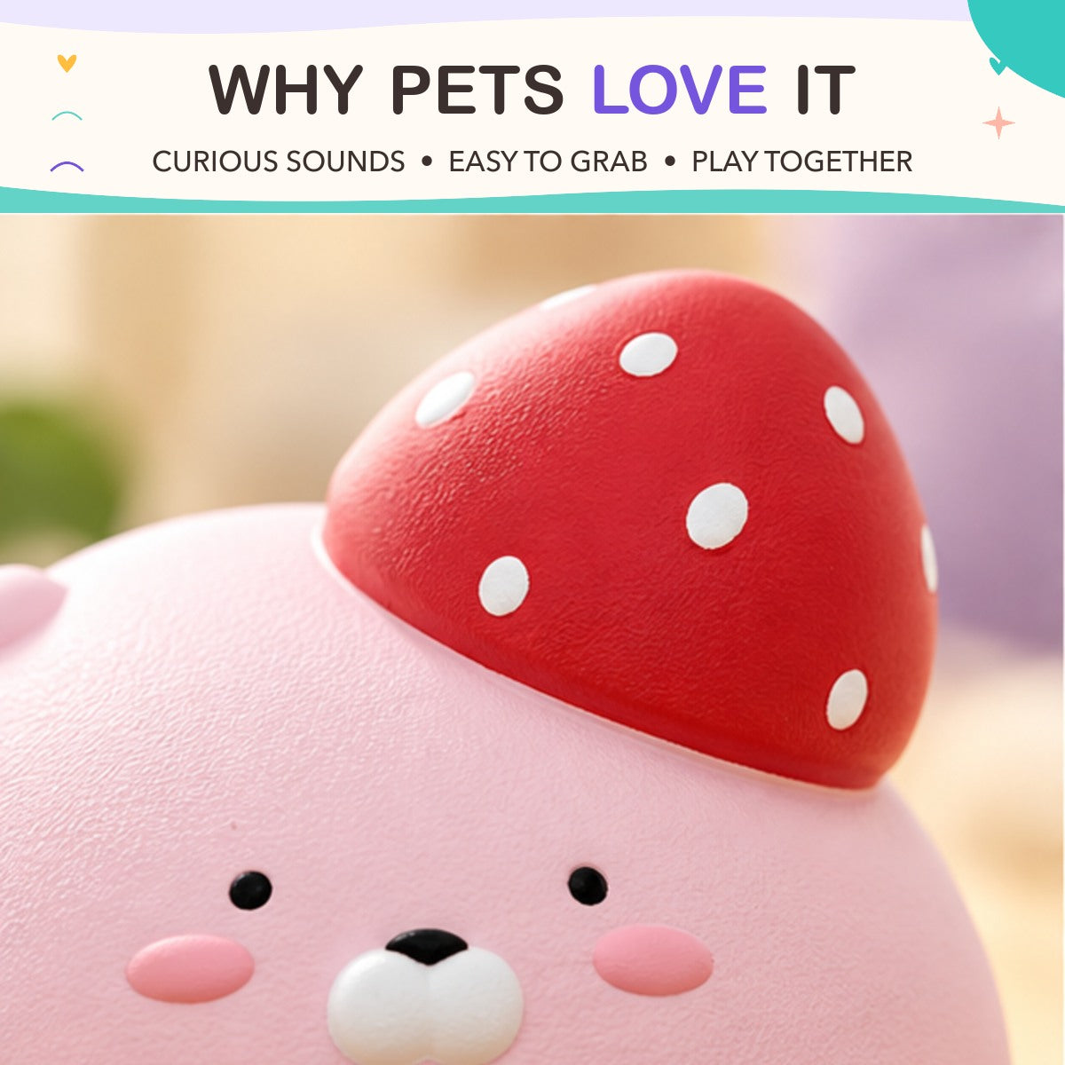 Garden Giggles Latex Squeaky Toy key features