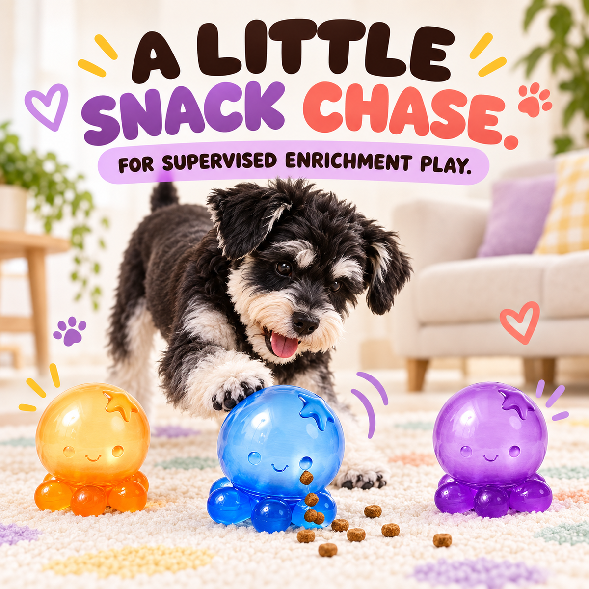Wobble Pop Treat Ball for a rewarding snack chase