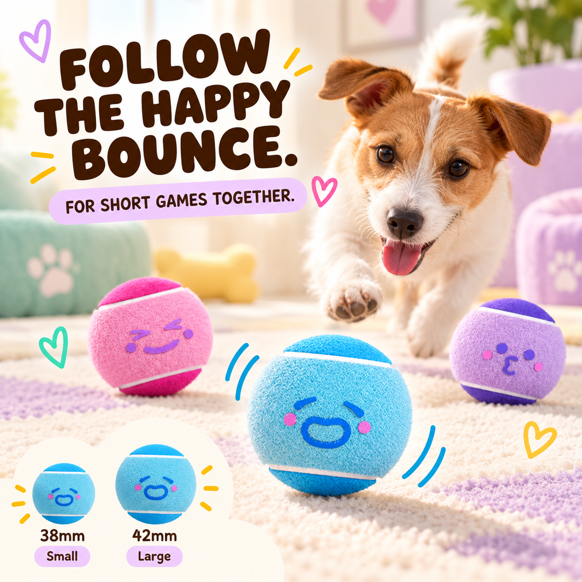 Smile Serve Tennis Ball available variants and scale