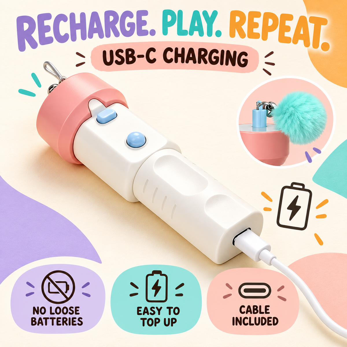 SnapBack teaser charging with USB-C