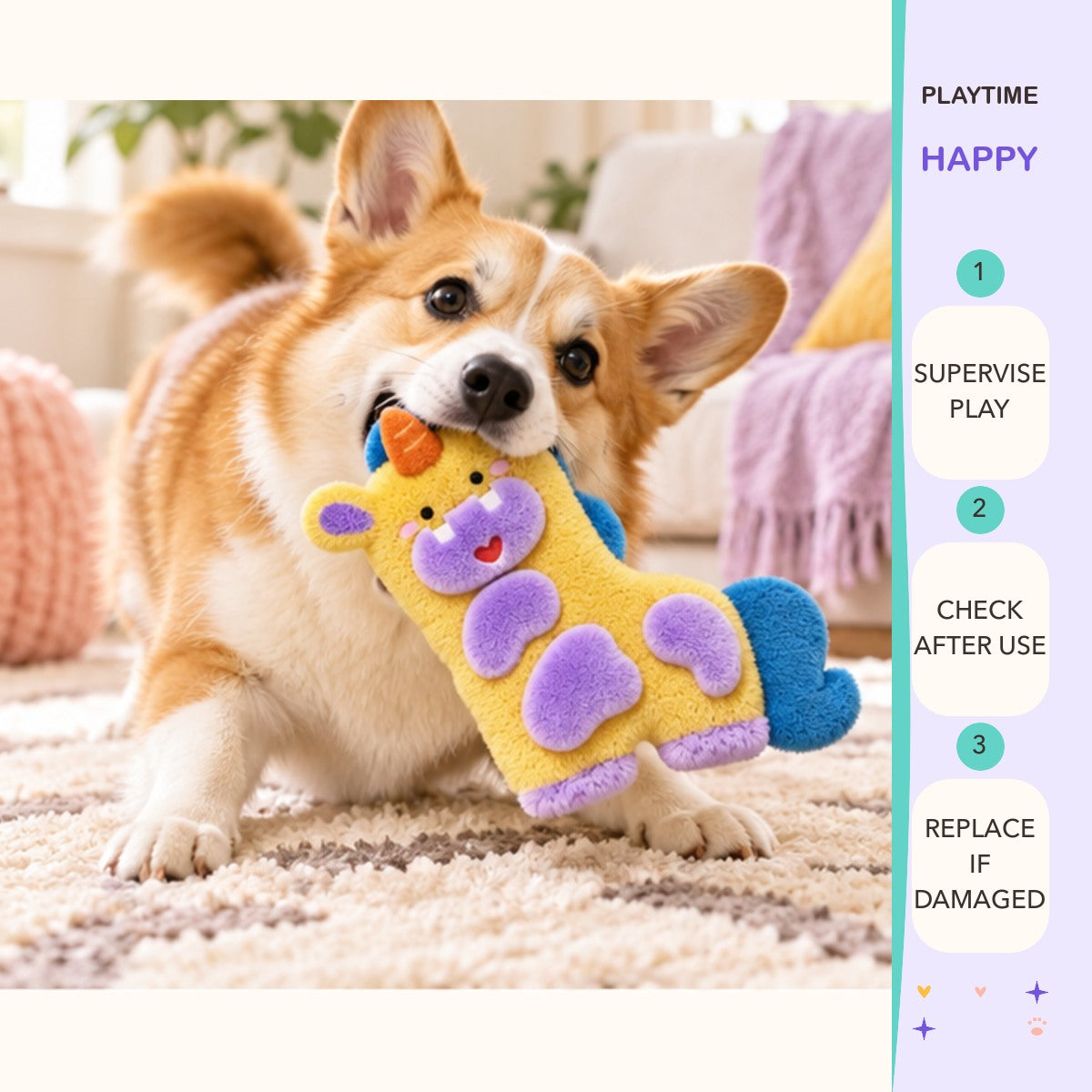 Double Joy Plush Tug Toy play and care guide