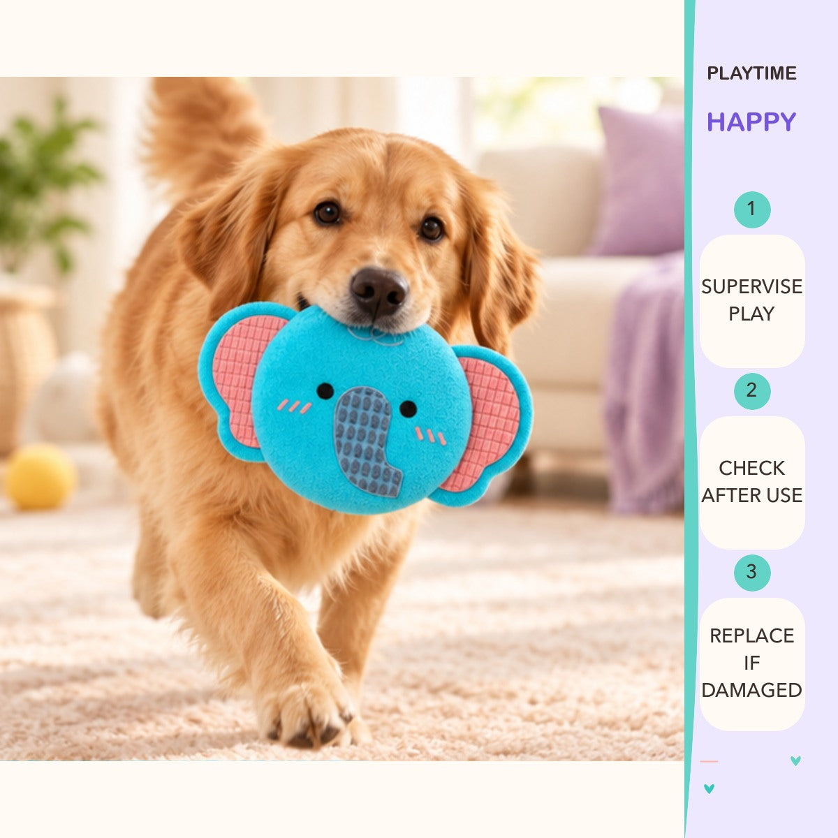 Toss & Roar Plush Flying Disc play and care guide