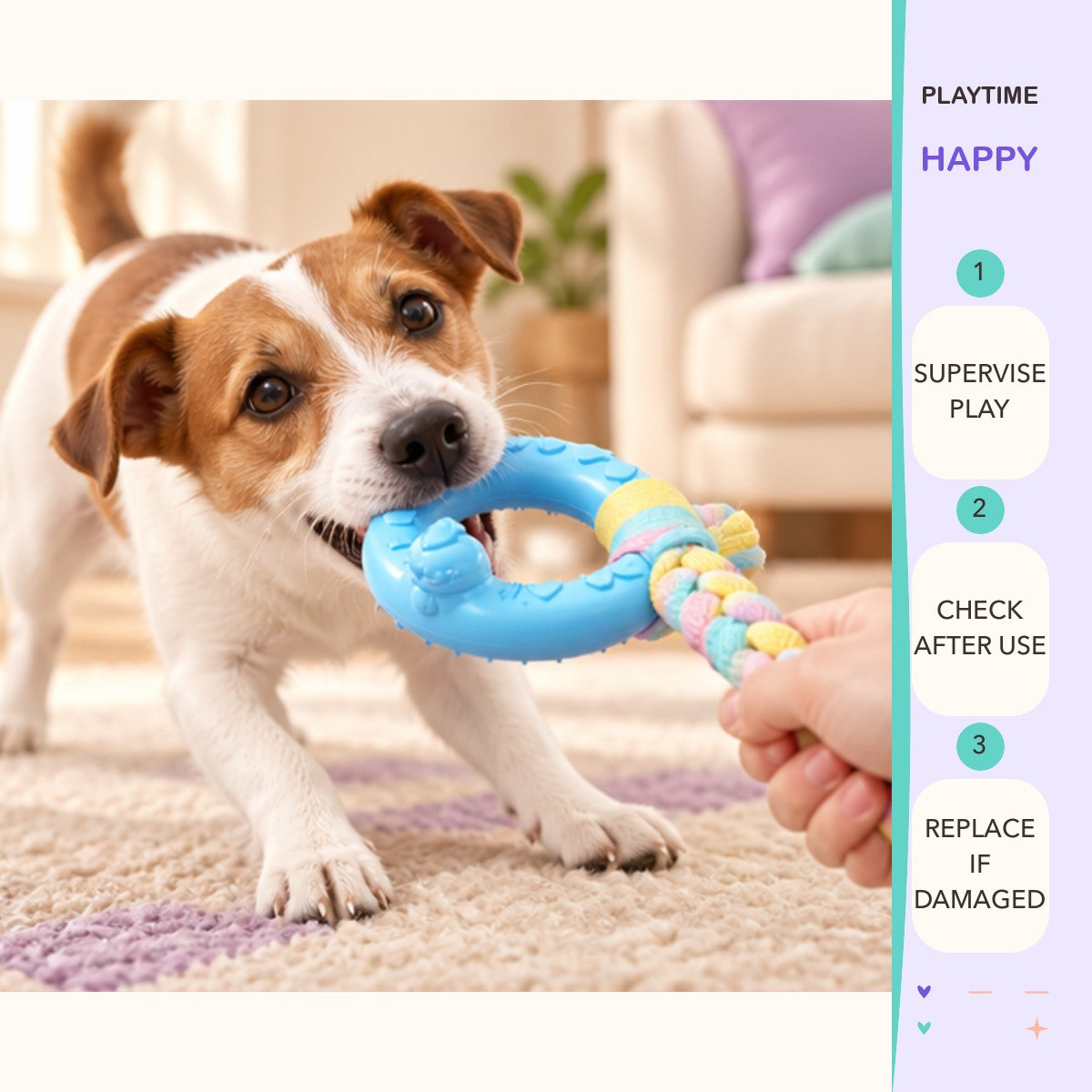 Twist & Treat Tug Ring play and care guide