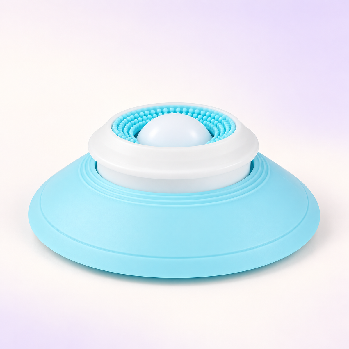 Lick & Lounge blue slow feeder on a clean background