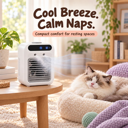 Pet Nook Mini Misting Fan — lifestyle