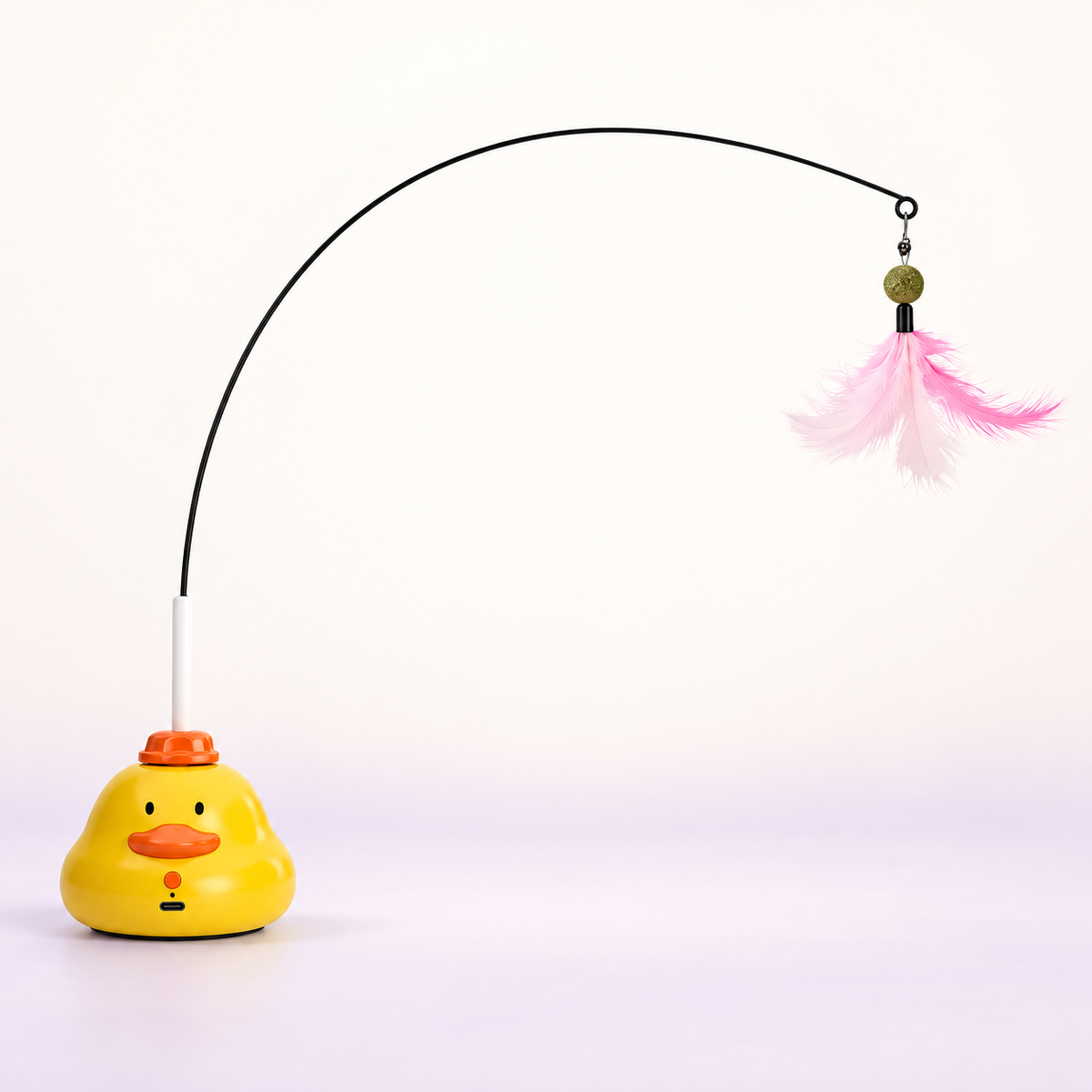 Quack & Spin yellow duck teaser on a clean background