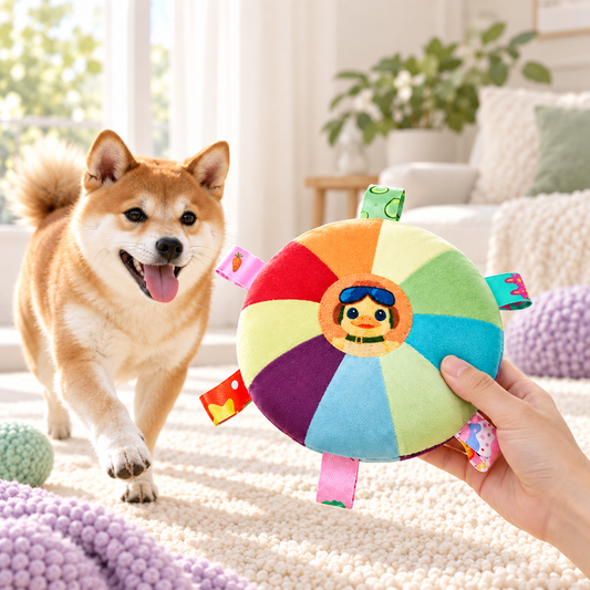 Rainbow Sound Disc Pet Toy — hero