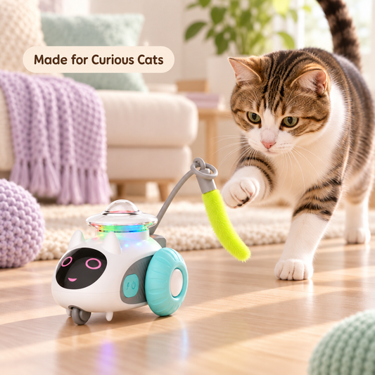 Scout & Chase Remote Cat Robot — lifestyle
