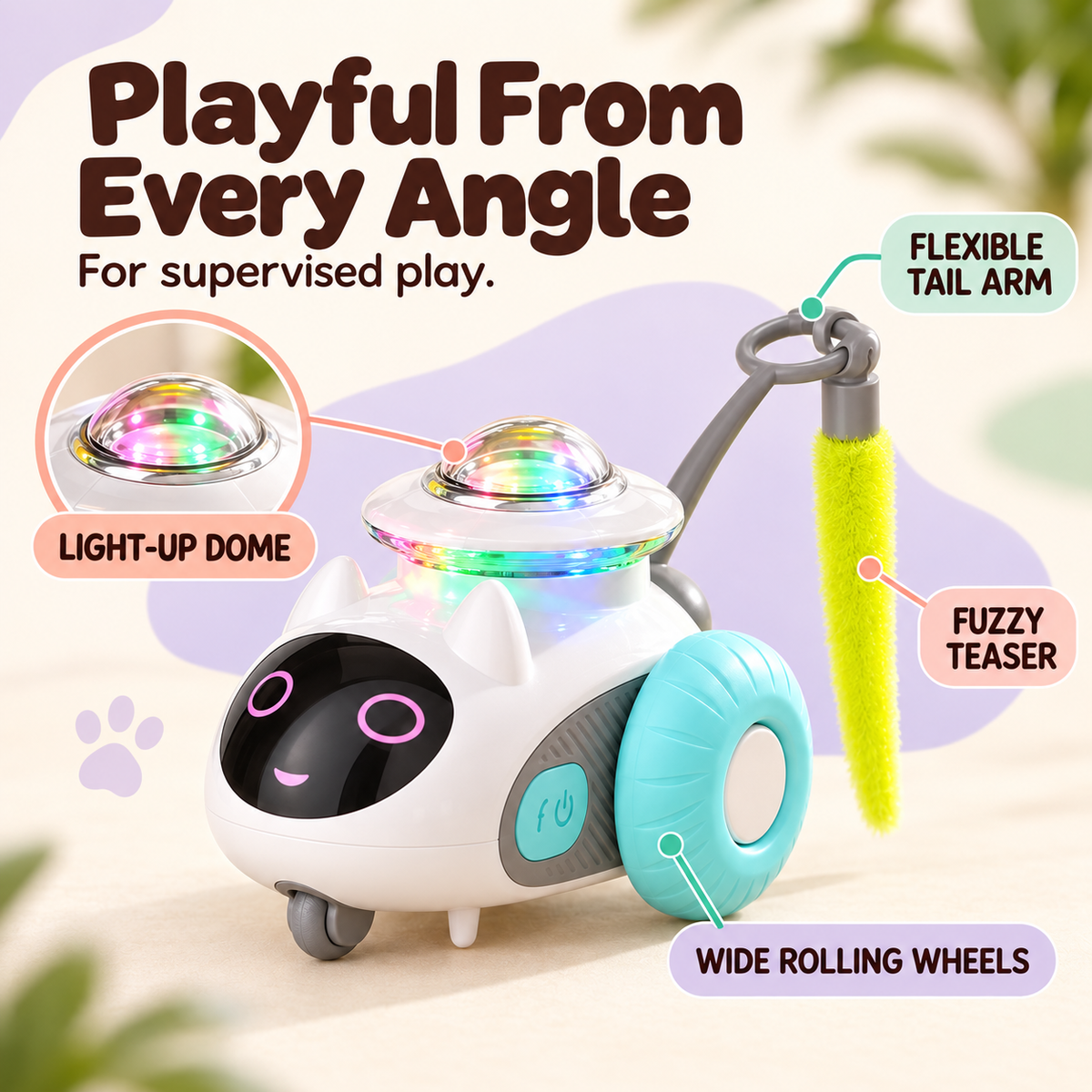 Scout & Chase Remote Cat Robot — details