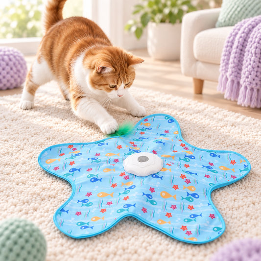 Starry Pounce Interactive Cat Toy — cat play lifestyle