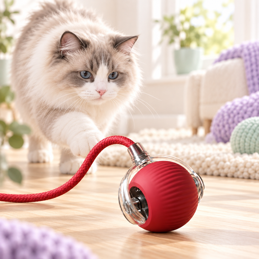 Whizzy Ball Motion-Activated Cat Toy — hero